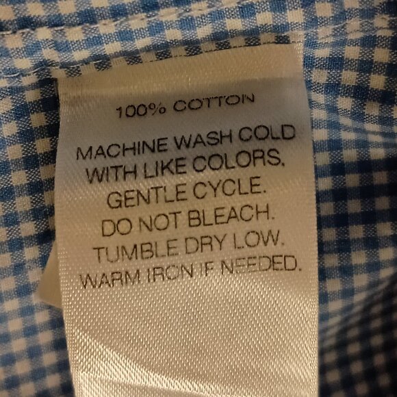 Vineyard Vines Blue & White Check Button-Down Cooper Shirt Men’s XS Cotton EUC - Picture 8 of 14